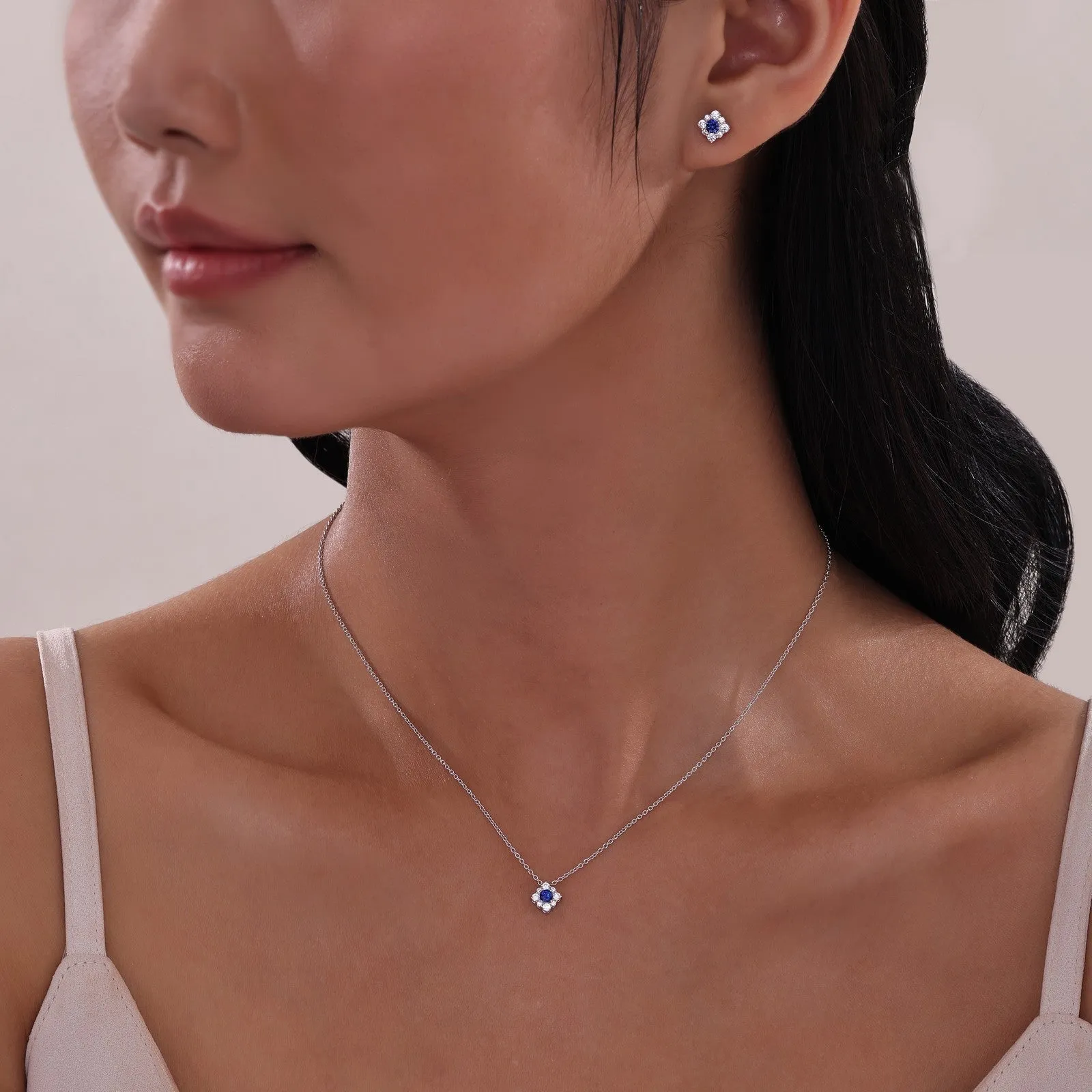 0.54 CTW Halo Stud Earrings E0596CRP00