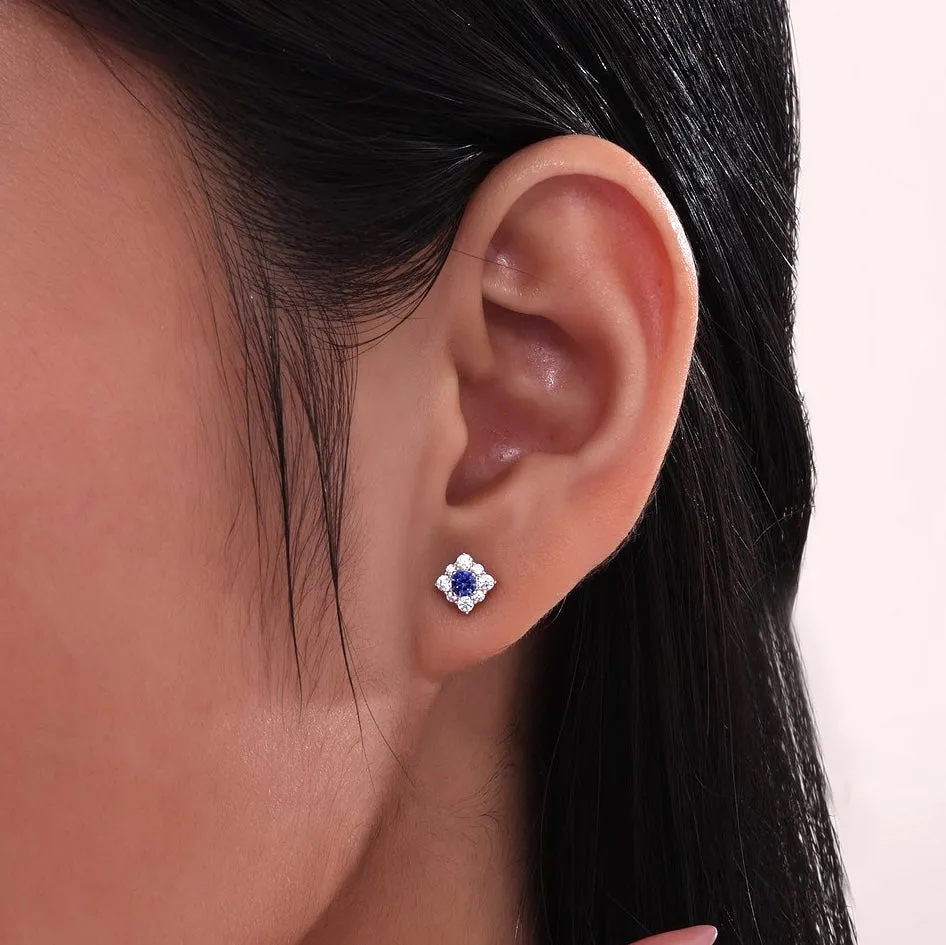 0.54 CTW Halo Stud Earrings E0596CRP00