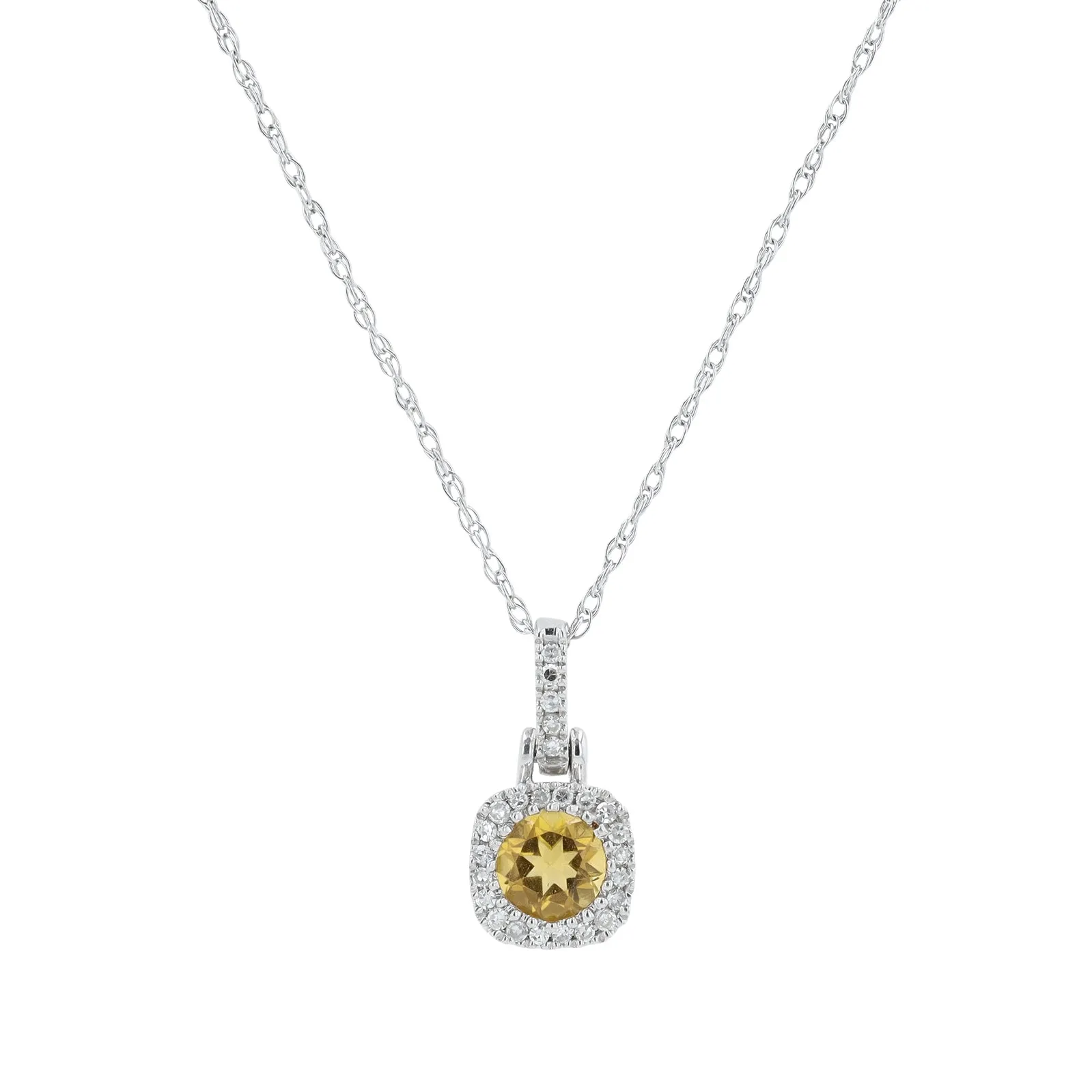 10K WG Gemstone Halo<p><strong>More Colors Available</p></strong>