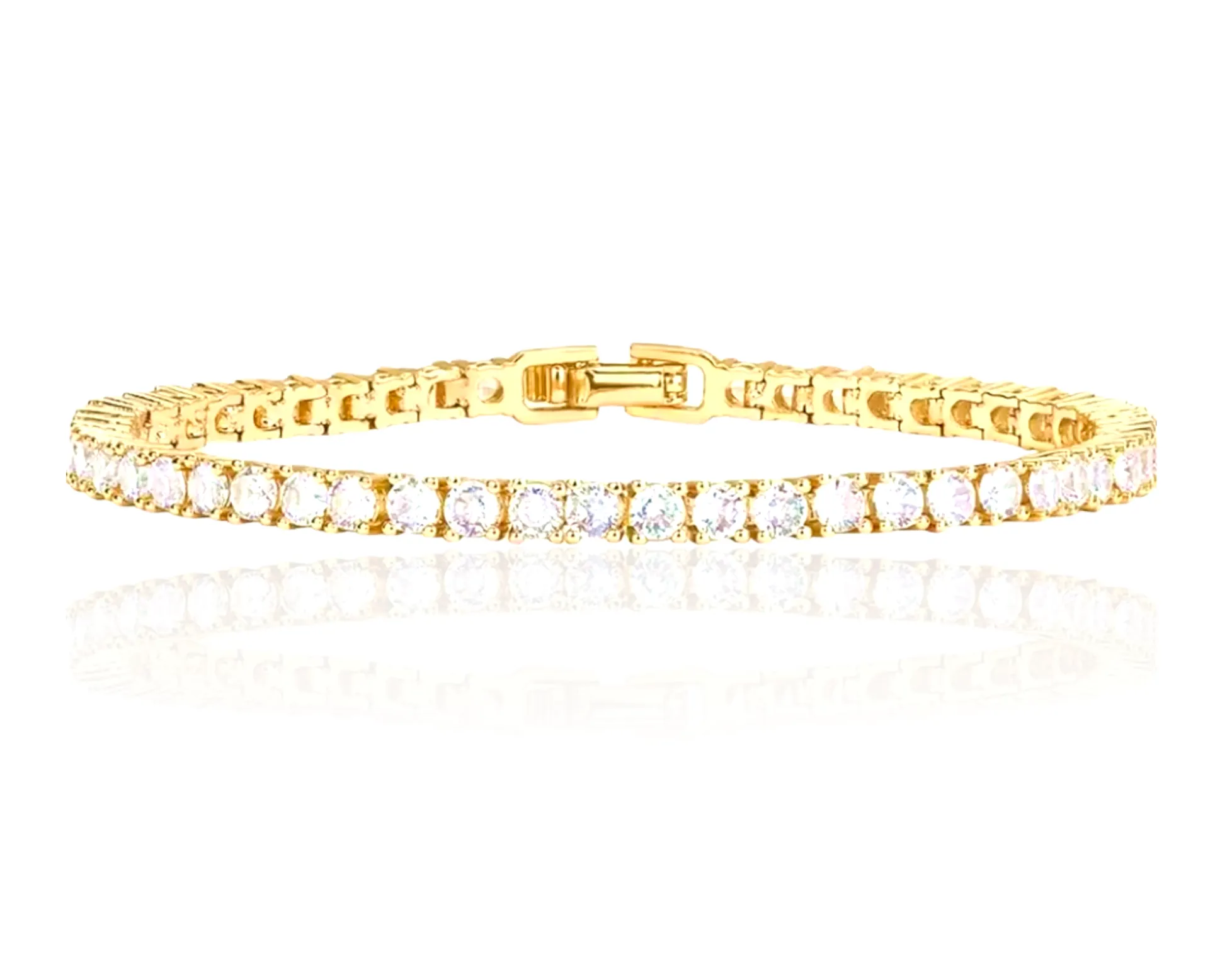 14K Gold Plated Classic Tennis Bracelet