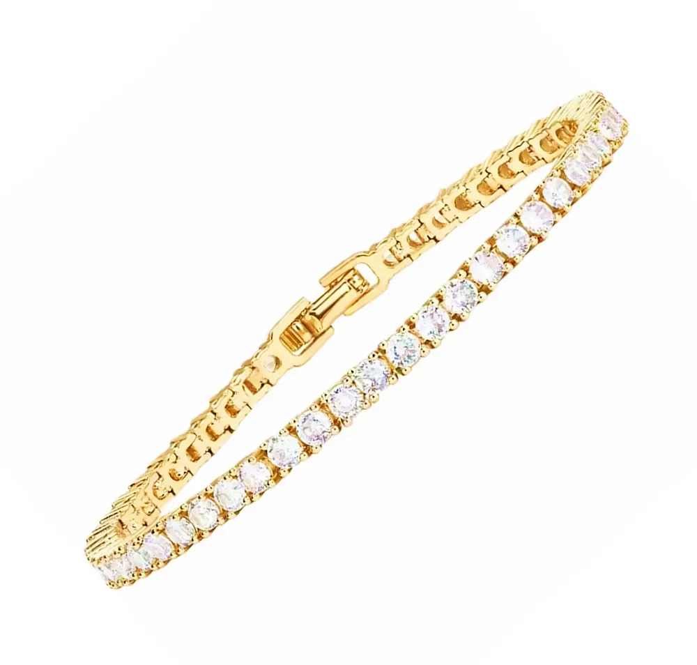 14K Gold Plated Classic Tennis Bracelet
