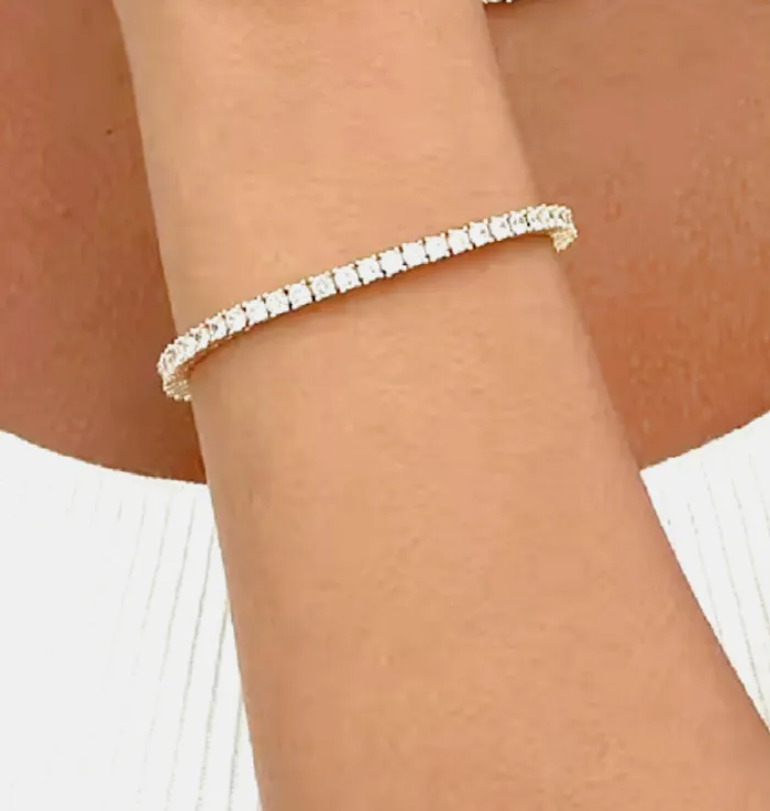 14K Gold Plated Classic Tennis Bracelet