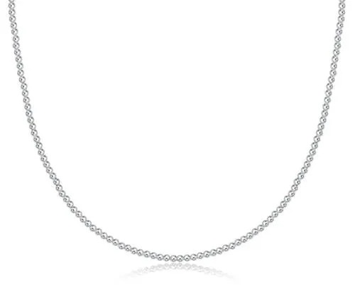 15" Choker Classic Sterling 2mm Bead