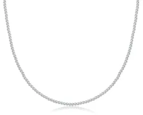 15" Choker Classic Sterling 2mm Bead