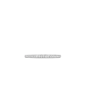 18K Gold Pave Eternity Band Ring