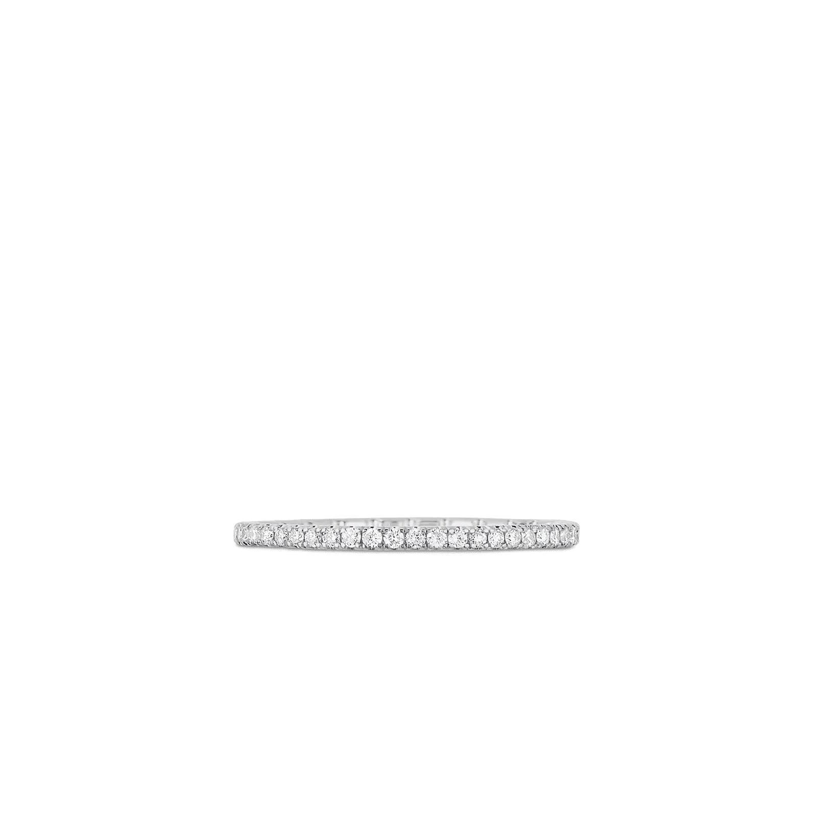 18K Gold Pave Eternity Band Ring