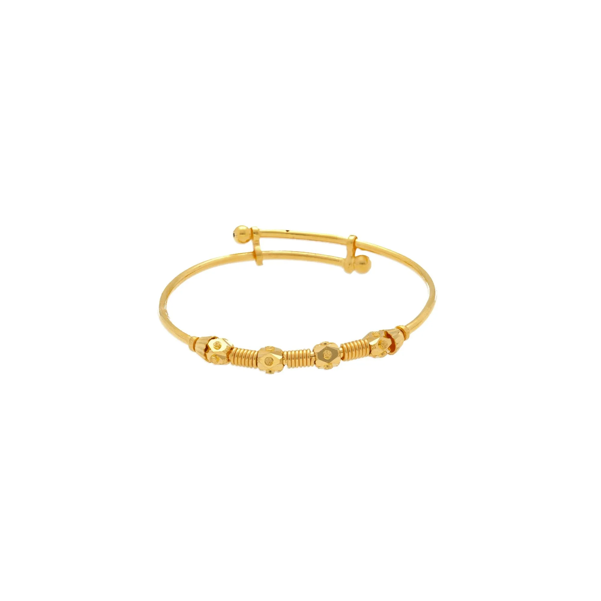 22K Yellow Gold Spirit Baby Bangle Set