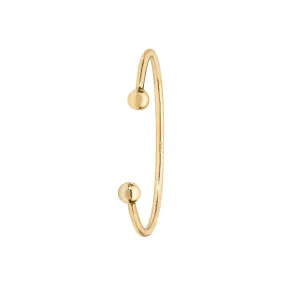 9CT GOLD BABIES' SOLID TORC BANGLE