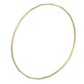 9K Yellow Gold Ladies Lighter Weight Faceted Bangle