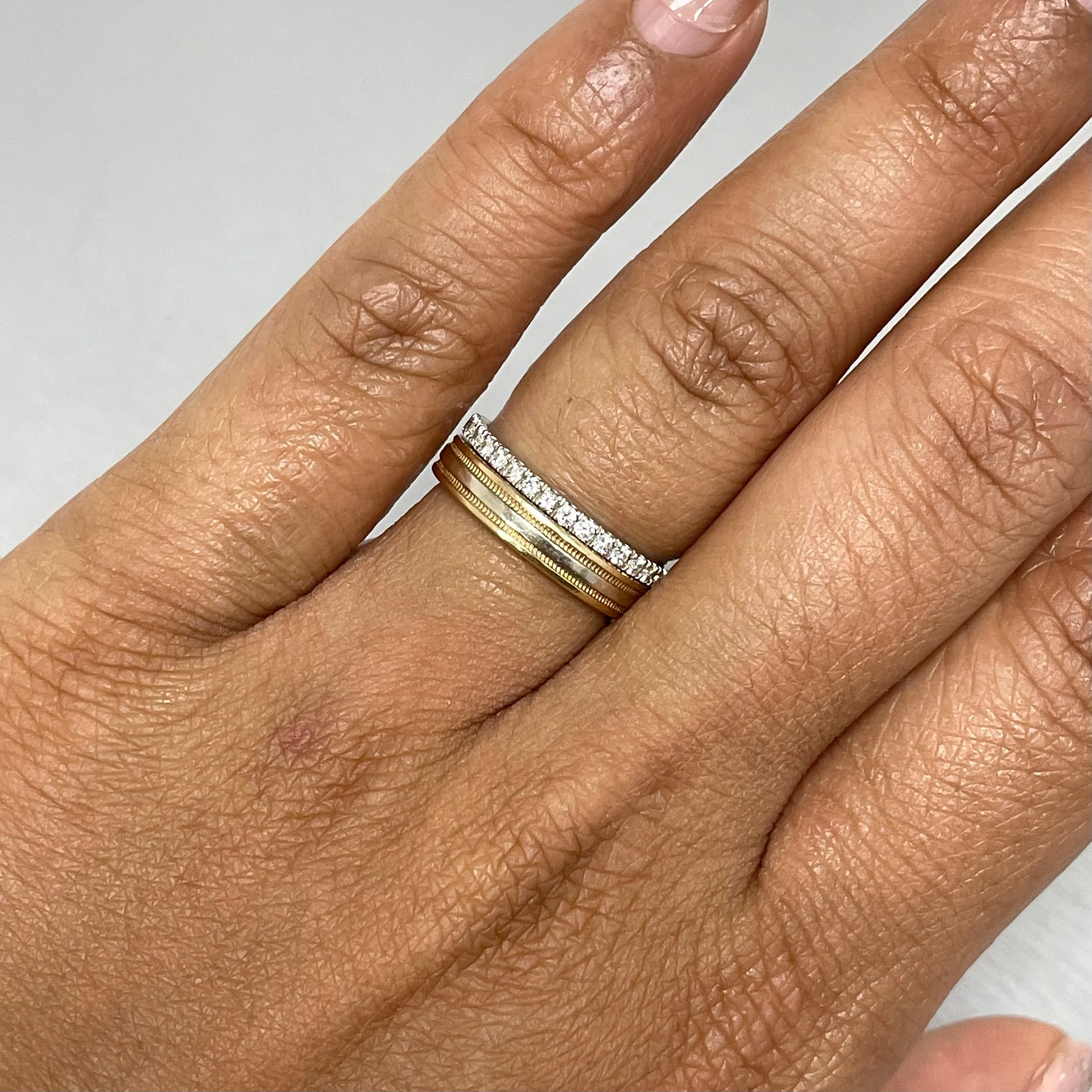 Almost Eternity Diamond Band Ring (0.32 ct Diamonds) in White Gold
