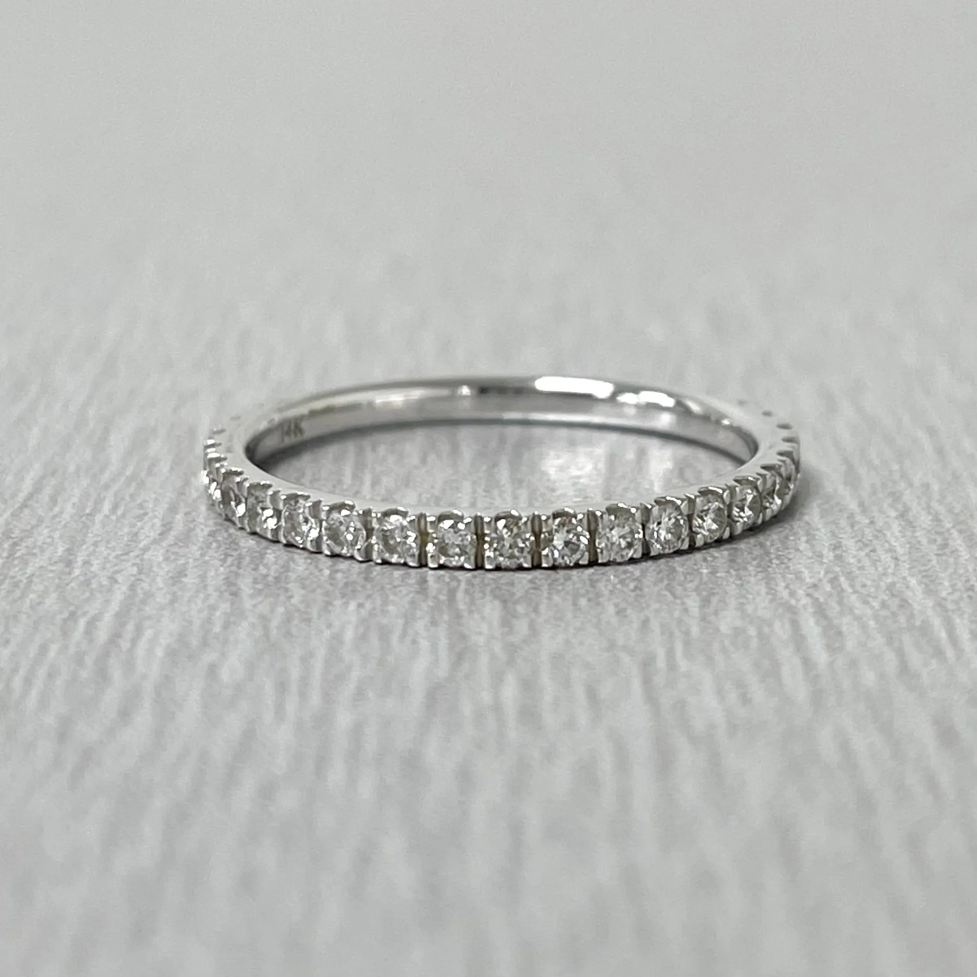 Almost Eternity Diamond Band Ring (0.32 ct Diamonds) in White Gold
