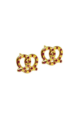 Amour Gold Stud Earrings