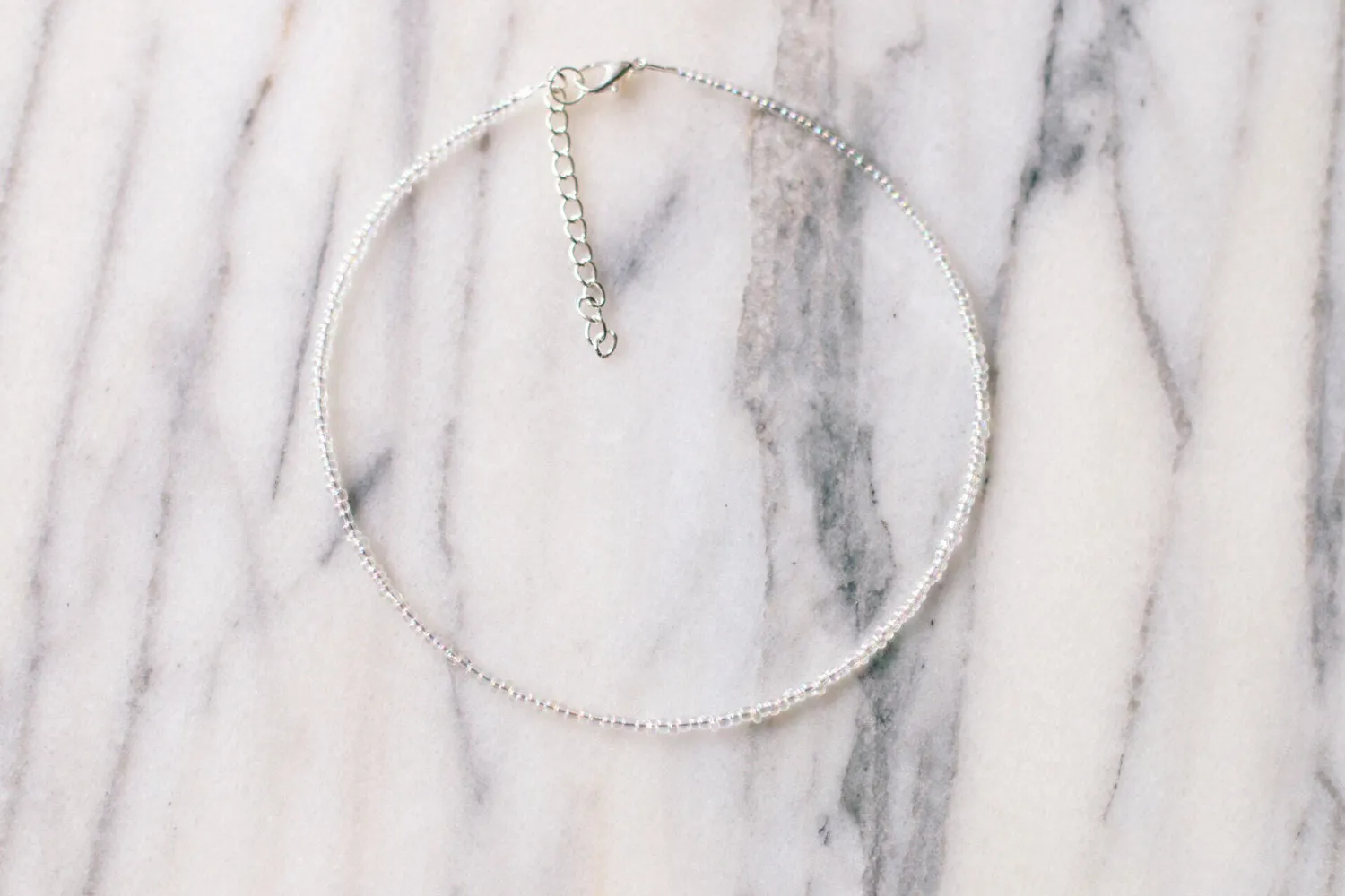 Angel Aura Crystal Beaded Choker Necklace
