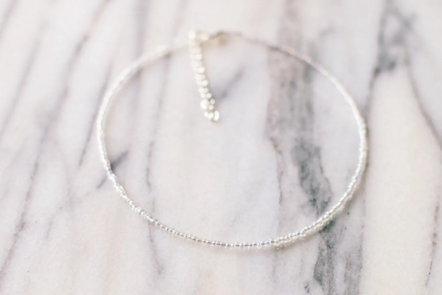 Angel Aura Crystal Beaded Choker Necklace