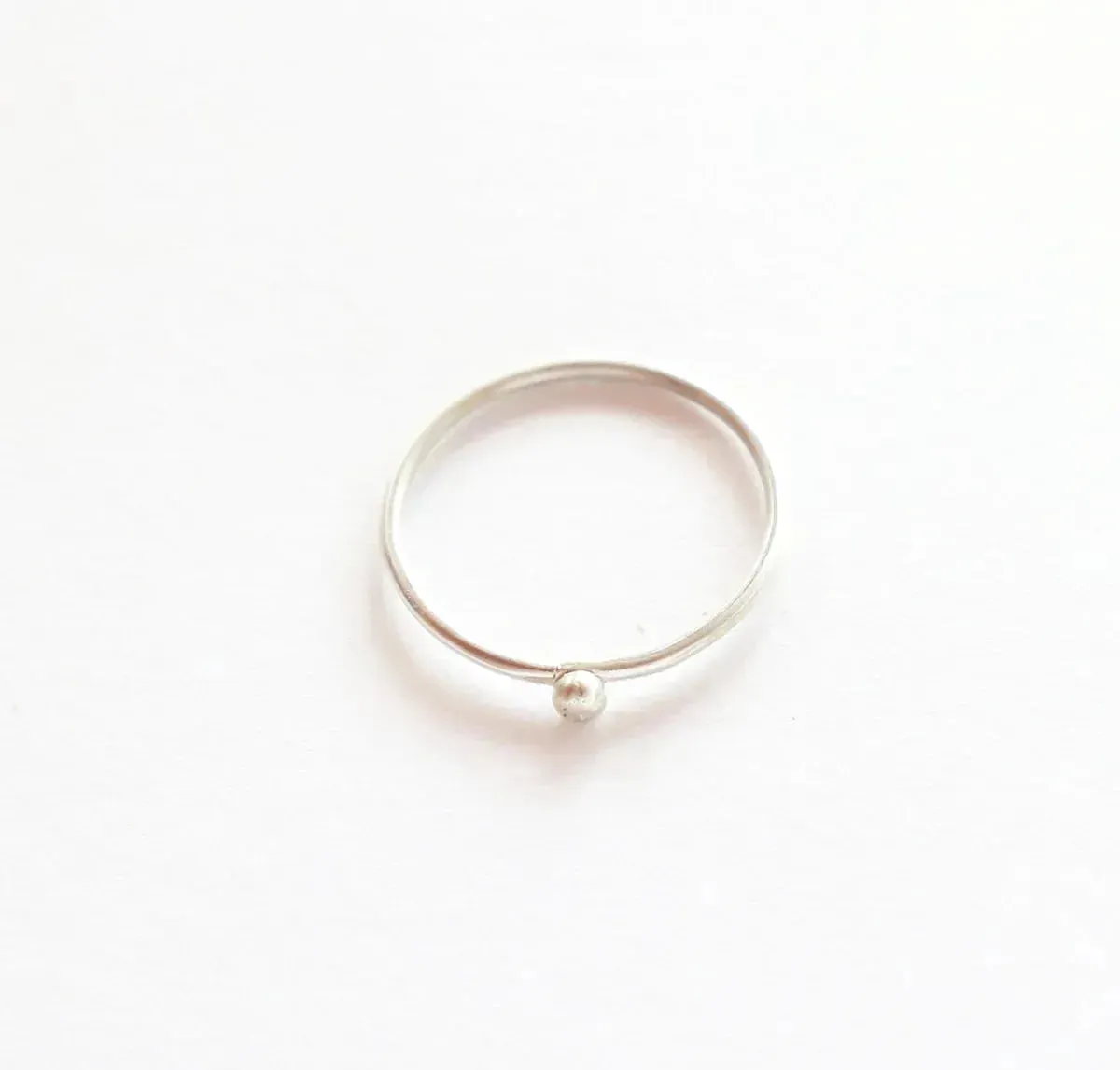 Argent Silversmith Silver Ball Ring in 925 Recycled Sterling Silver