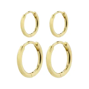 Ariella Gold Plated Hoop Set