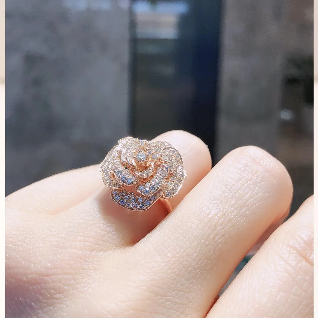 Art Deco Wedding Band & Natural Diamonds Cocktail Ring