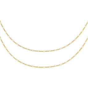 Baby Figaro Chain Necklace Combo Set