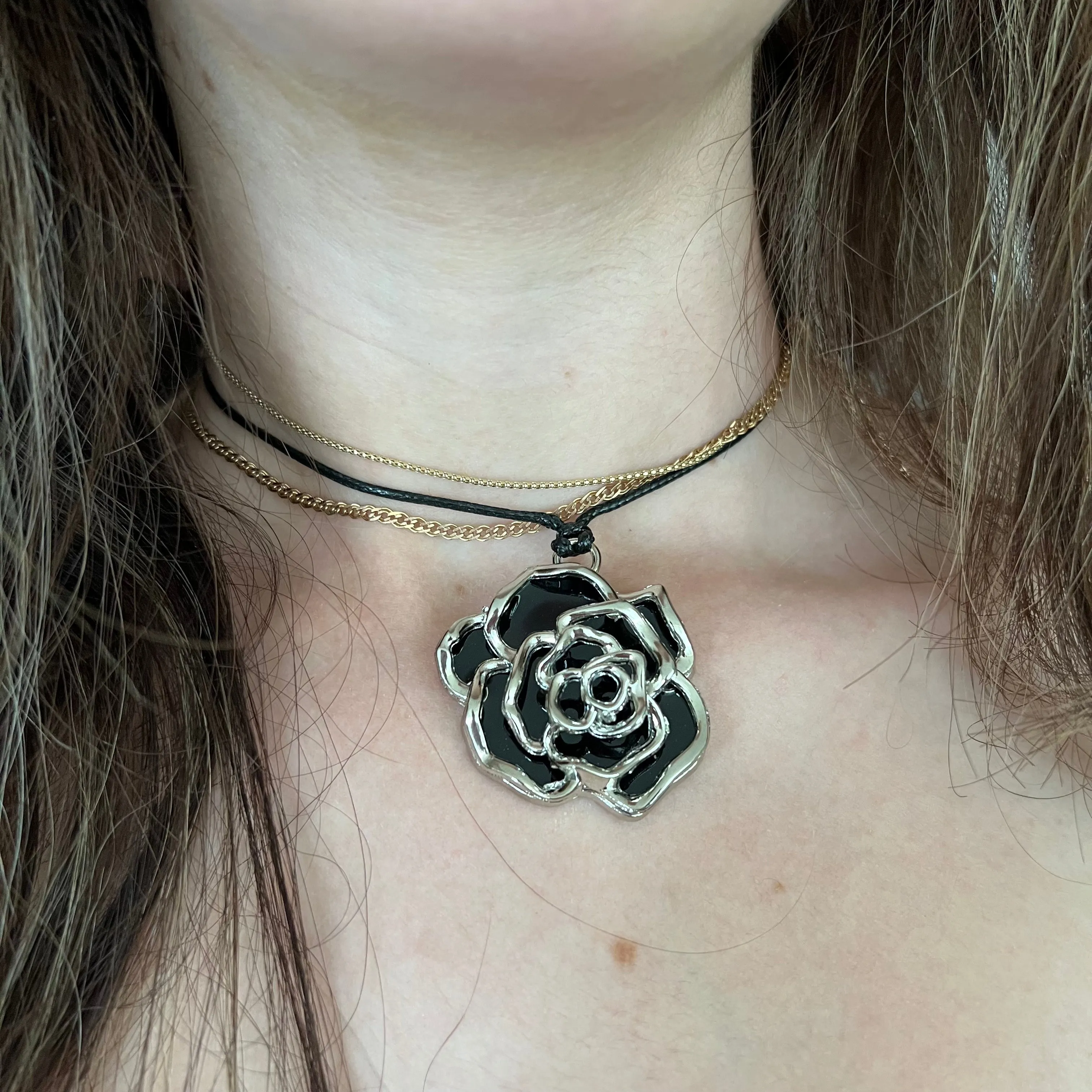 Black Rose Necklace
