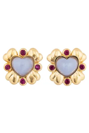 Blooming Heart Stud Earrings