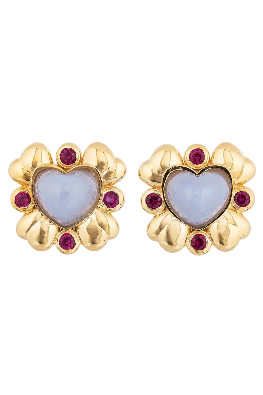 Blooming Heart Stud Earrings