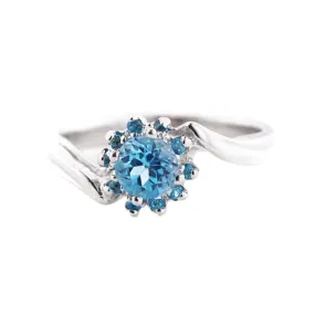 Blue Gold Ring