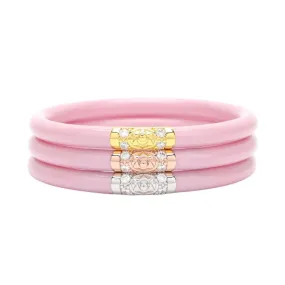BuDha Girl Three Kings Pink All Weather Bangles - Serenity Prayer
