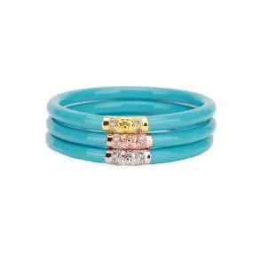 BuDhaGirl | Three Kings All Weather Bangles - Turquoise