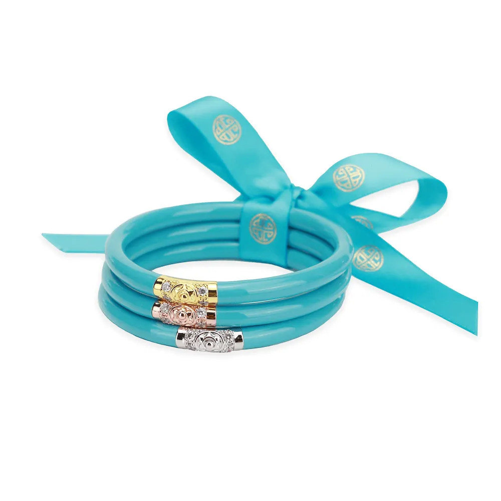 BuDhaGirl | Three Kings All Weather Bangles - Turquoise