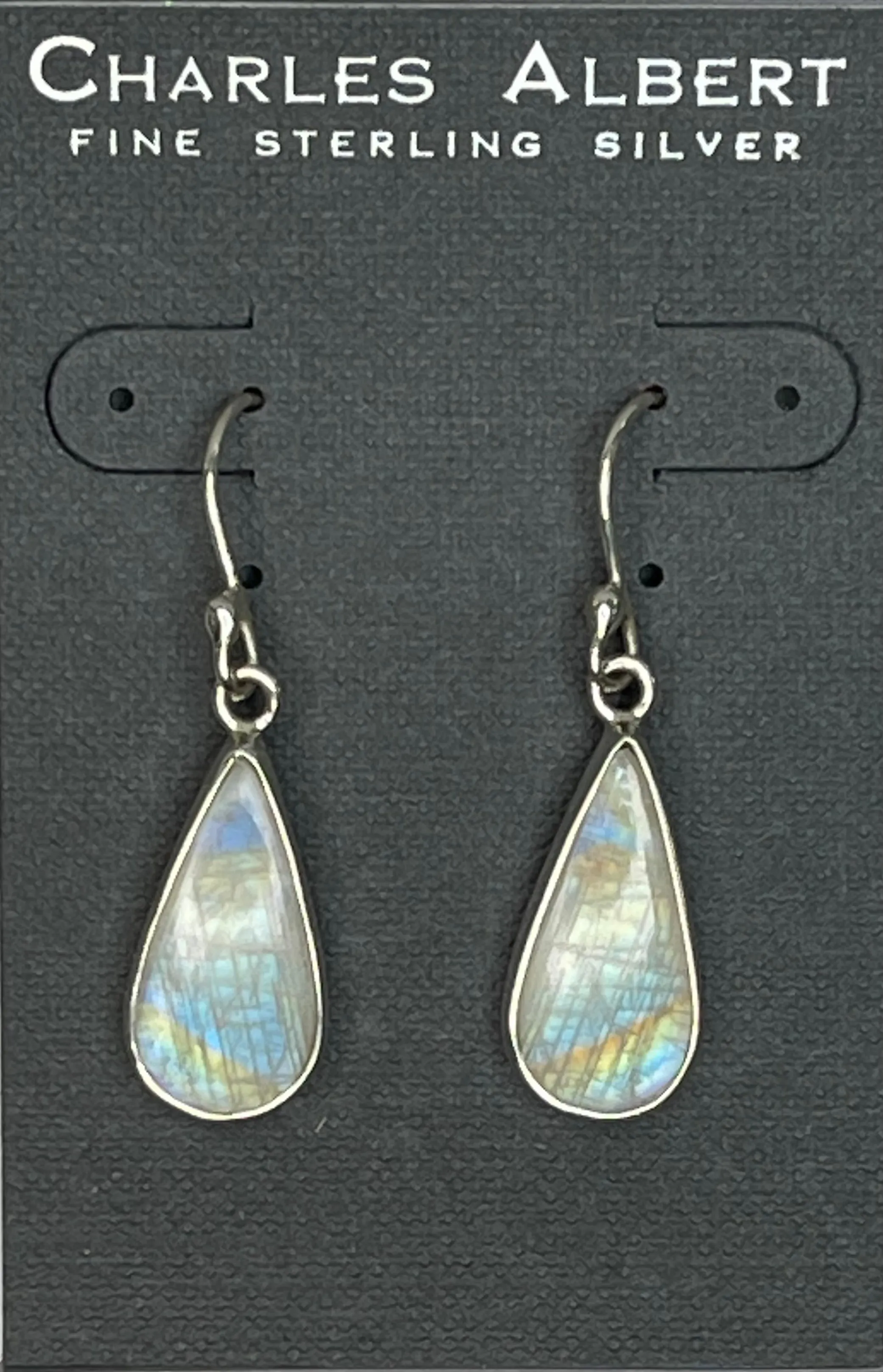 Charles Albert Silver - Moonstone Earrings