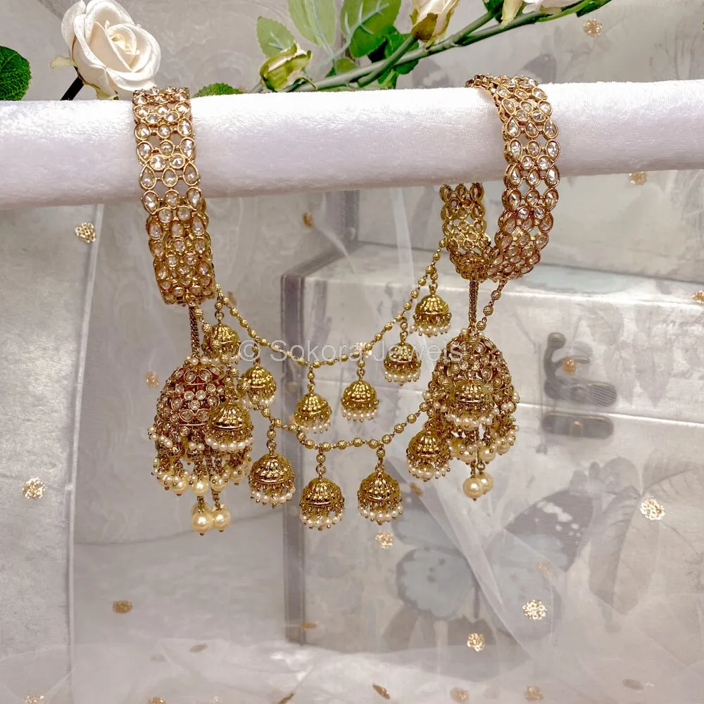 Chunky Connected Jhumka Bangles