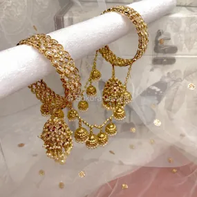Chunky Connected Jhumka Bangles