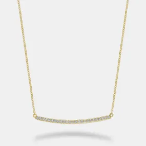 Diamond Bar Necklace