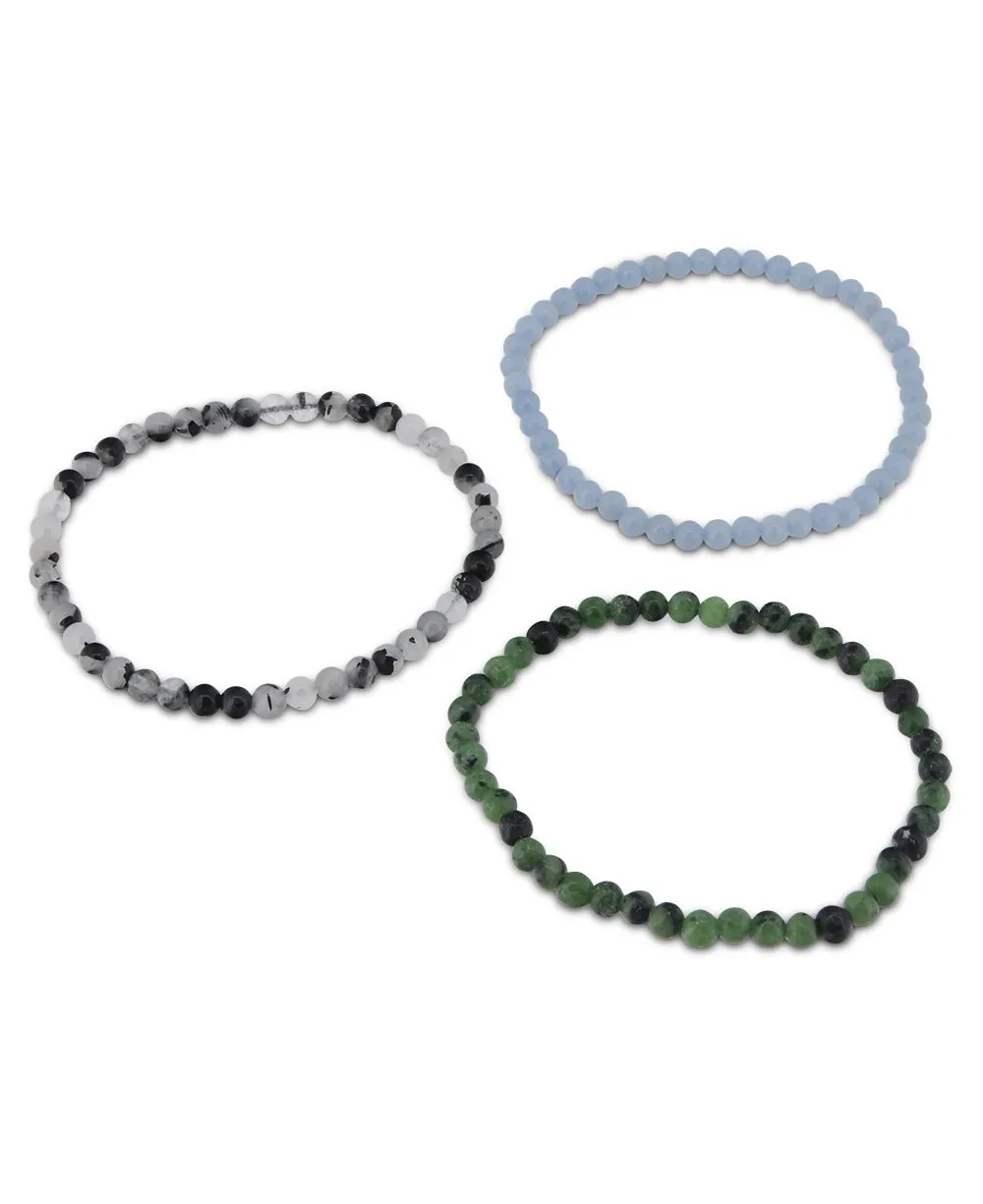 Energy Bracelets for Spiritual Intention, Set of 3