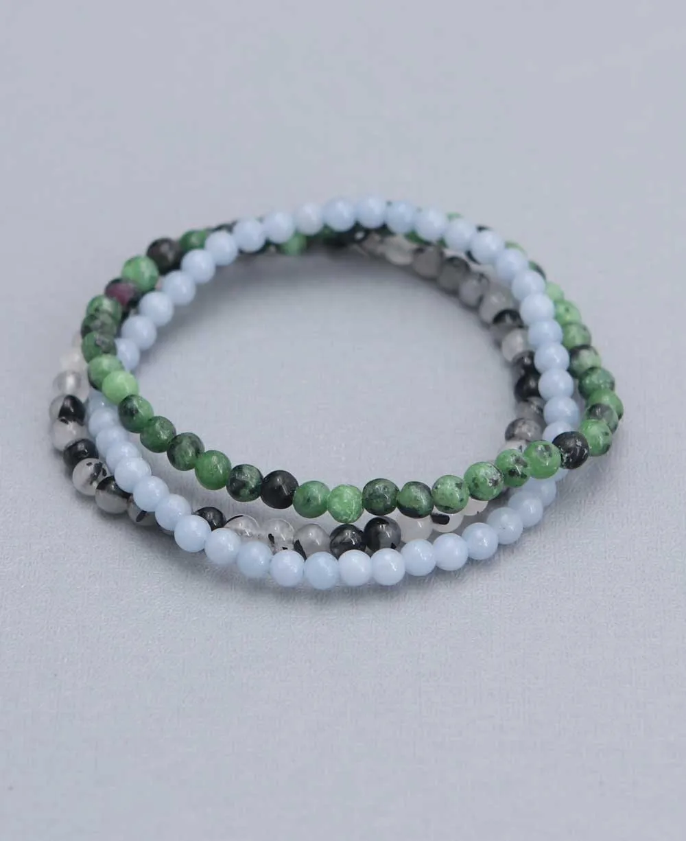 Energy Bracelets for Spiritual Intention, Set of 3