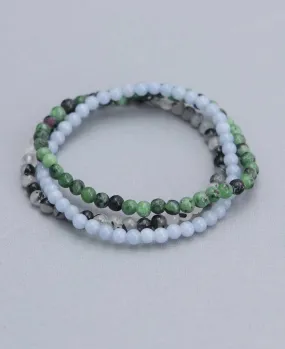 Energy Bracelets for Spiritual Intention, Set of 3