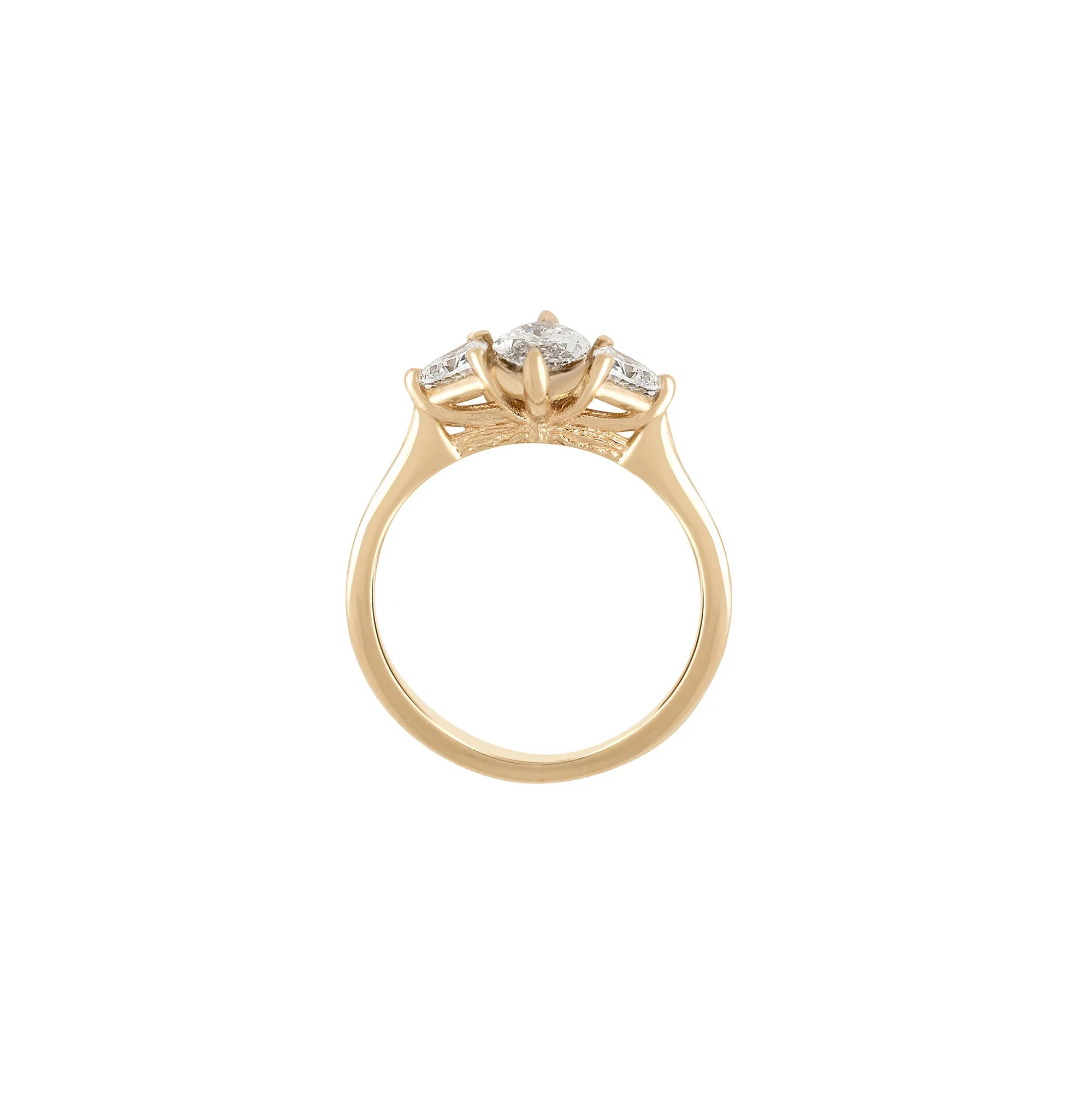 Everlasting Strength 0.7ct Lab-Grown Oval Diamond Engagement Ring - 14k Gold Polished Band