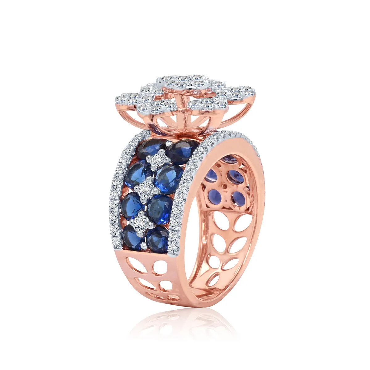 Fashionable Diamond Cocktail Ring