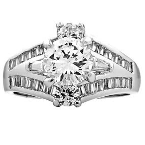 Fidelia: 3.22ct Russian Ice Simulated Diamond Bridal Wedding Ring