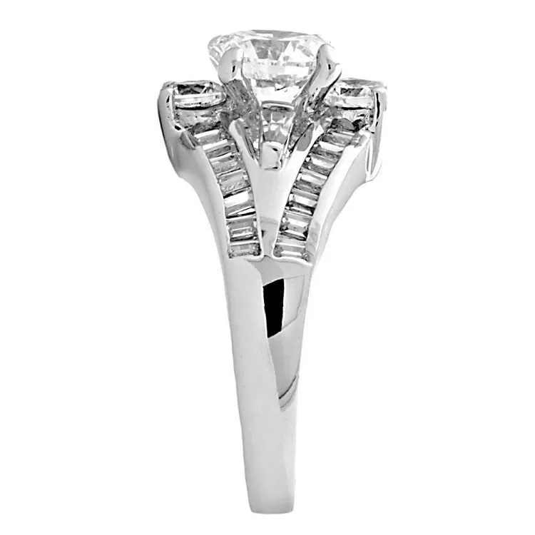 Fidelia: 3.22ct Russian Ice Simulated Diamond Bridal Wedding Ring