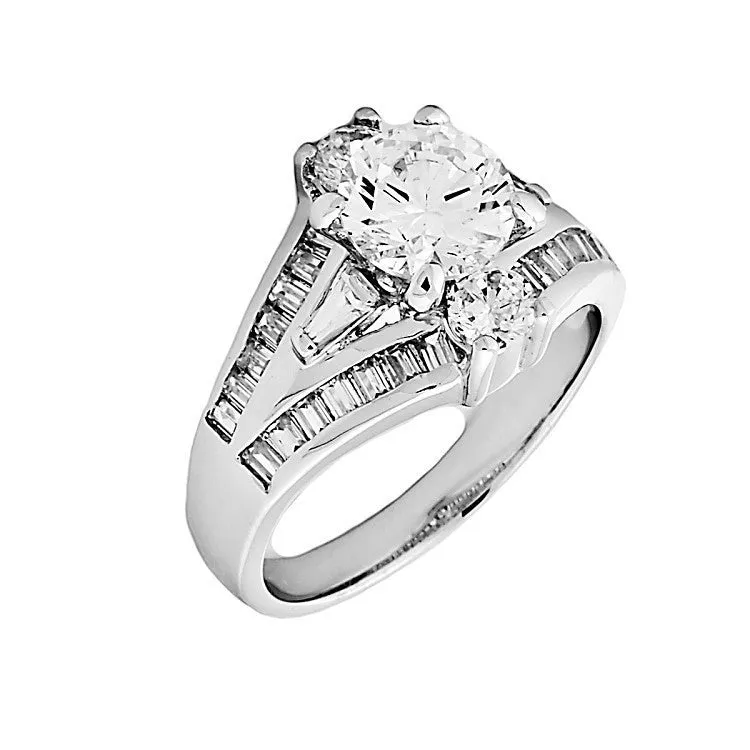 Fidelia: 3.22ct Russian Ice Simulated Diamond Bridal Wedding Ring
