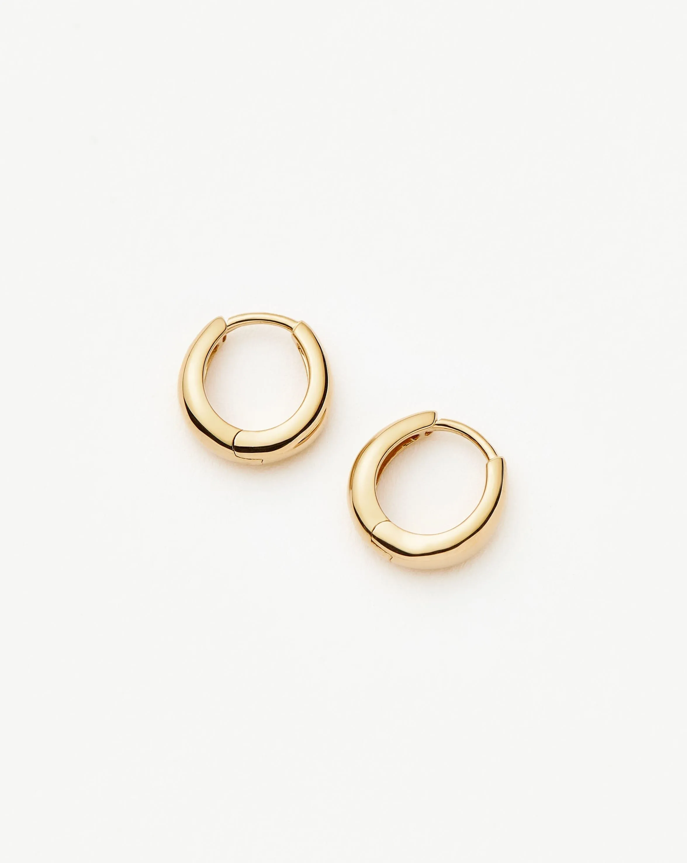 Fine Dome Huggies | 14ct Solid Gold