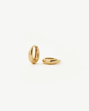 Fine Dome Huggies | 14ct Solid Gold