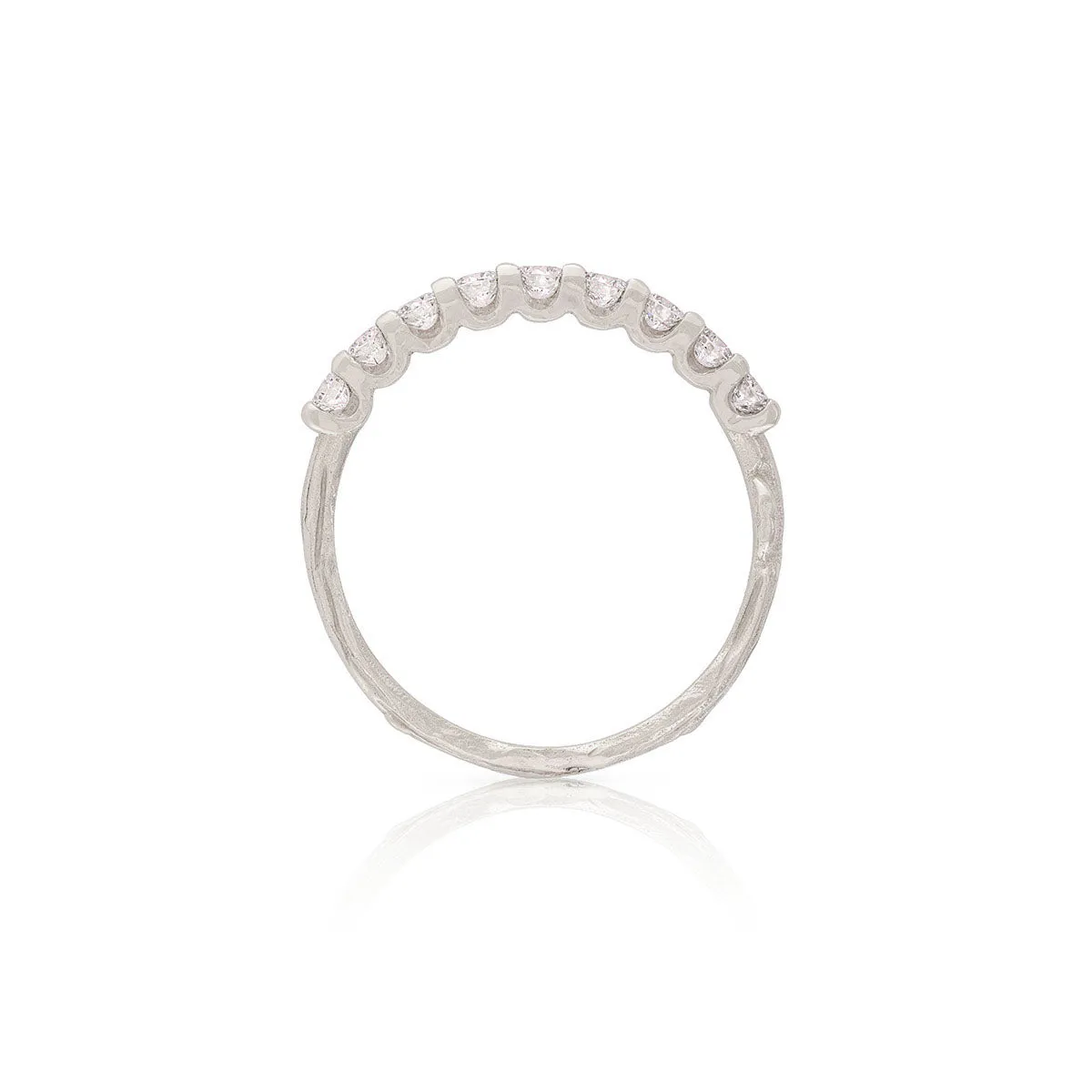 Forever Classic Diamond Eternity Ring - 14k White Gold Twig Band
