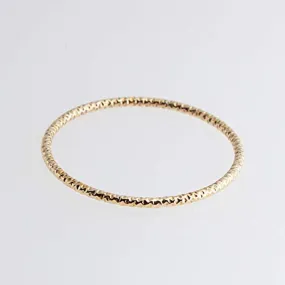 Gold Filled Diamond Cut Thin Stackable Ring