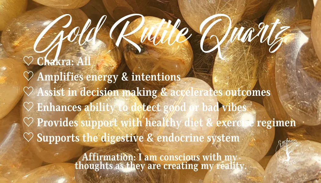 Gold Rutile Bracelet (AAA Grade) for Manifesting, Protection and Spiritual Awakening