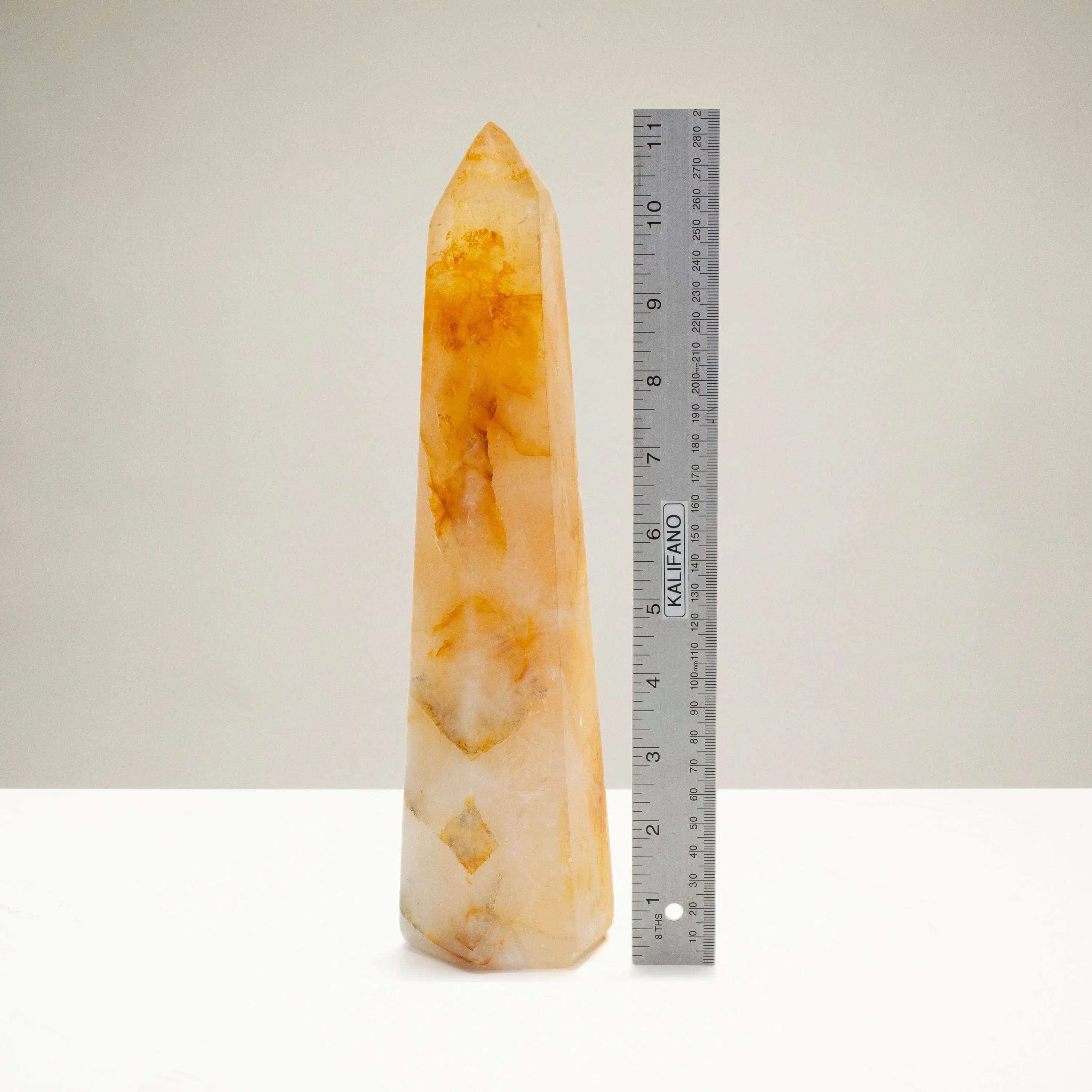 Golden Healer Hematoid Quartz Obelisk from Brazil - 11.5" / 1,765 grams