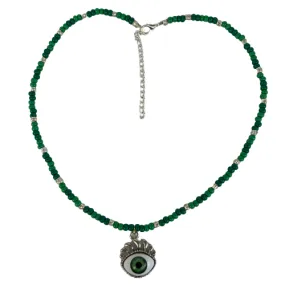 Green Evil Eye Necklace