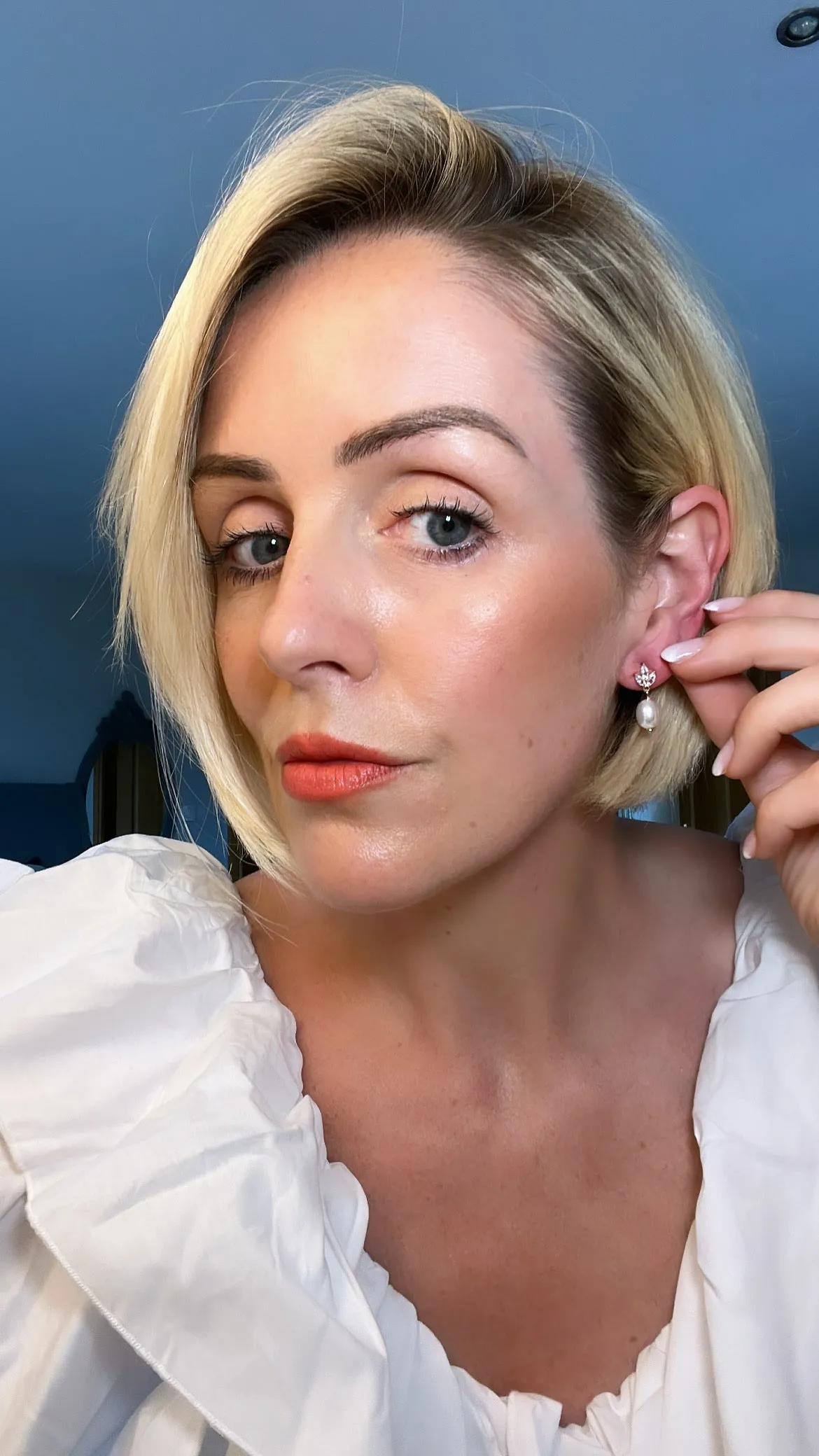 Hayley - Gold Pearl Earring