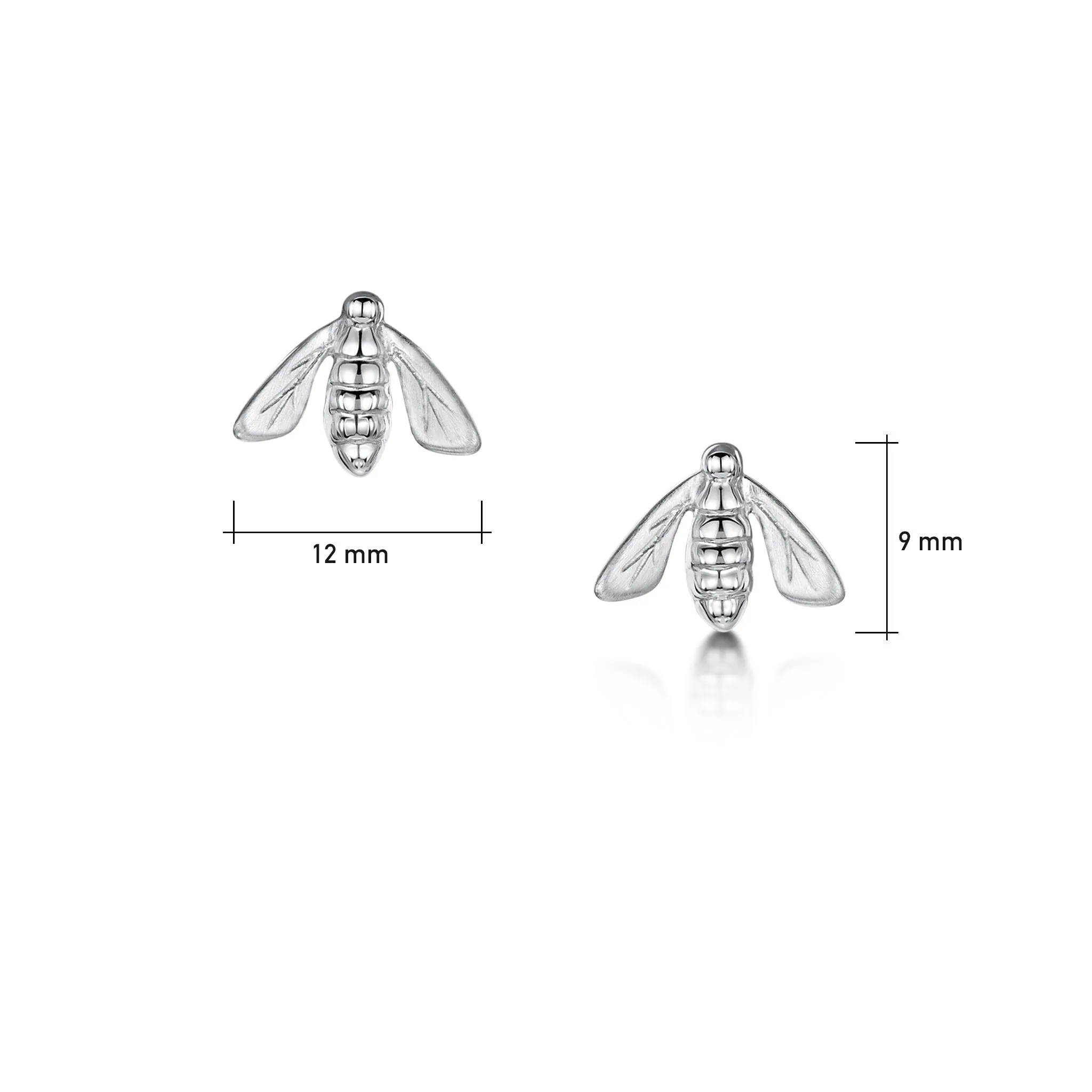 Honeybee Petite Stud Earrings in Sterling Silver
